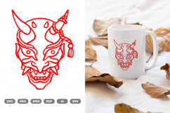 Oni Mask SVG &amp; Clipart Product Image 1