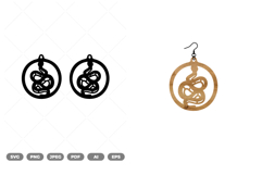 Snake Earring SVG &amp; Clipart Product Image 1