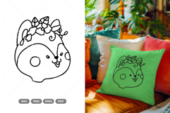 Spring Squirrel Doodle SVG &amp; Clipart Product Image 1