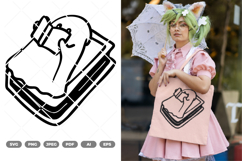 Book Lover Ghost SVG &amp; Clipart Product Image 1