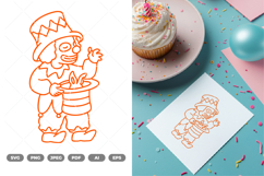 Clown SVG &amp; Clipart Product Image 1