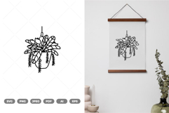 Hanging Potted Plant SVG &amp; Clipart Product Image 1