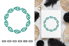 Floral Wreath SVG &amp; Clipart Product Image 1