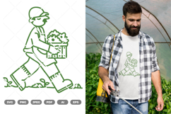 Gardening Man SVG &amp; Clipart Product Image 1