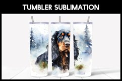 6 Winter Gordon Setter Tumbler Sublimation|Winter Tumbler Product Image 5
