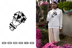 Hearts Bouquet SVG &amp; Clipart Product Image 1