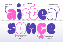 Quick Brisky - Bubble Balloon Graffiti Font Product Image 3