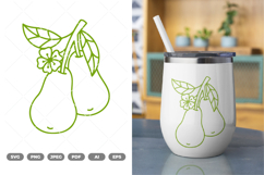 Pear SVG &amp; Clipart Product Image 1