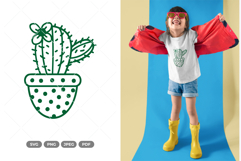 Potted Cactus SVG &amp; Clipart Product Image 1