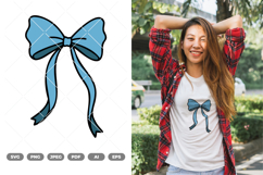 Cute Bow Colored SVG &amp; Clipart Product Image 1