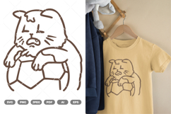 Funny Cat SVG &amp; Clipart Product Image 1