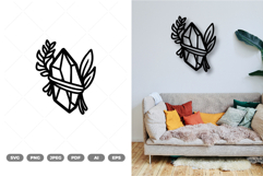 Crystal And Plant SVG &amp; Clipart Product Image 1