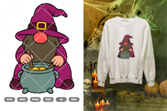 Halloween Gnome Colored SVG &amp; Clipart Product Image 1