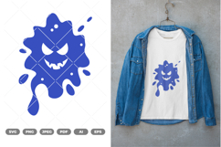 Splash Monster SVG &amp; Clipart Product Image 1