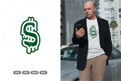 Melting Dollars SVG &amp; Clipart Product Image 1