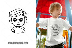 Boy Cartoon Doodle SVG &amp; Clipart Product Image 1
