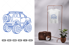 Monster Truck SVG &amp; Clipart Product Image 1