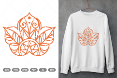 Mandala Maple Leaves SVG &amp; Clipart Product Image 1