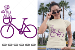 Spring Bicycle SVG &amp; Clipart Product Image 1