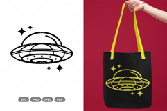 UFO SVG &amp; Clipart - Outer Space SVG Product Image 1
