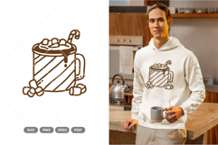 Hot Chocolate SVG &amp; Clipart Product Image 1