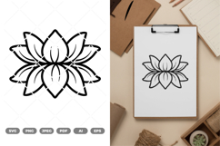 Lotus SVG &amp; Clipart Product Image 1