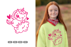Kawaii Unicorn SVG - Kawaii Unicorn Clipart Product Image 1