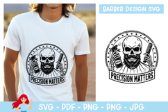 Precision matters SVG, Barber inspired SVG, Skeleton Product Image 1
