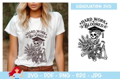 Hard work bloomed SVG, Graduation inspired svg Product Image 1