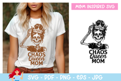 Chaos queen mom SVG, Mom inspired SVG Product Image 1