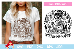 Polish me happy SVG, Nail tech inspired svg Product Image 1