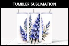 6 3D Larkspurs Flowers Tumbler Sublimation | Paper Quilling Product Image 7
