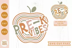 Pre-K vibes SVG cut file - Retro first day of school svg Product Image 1