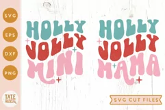 Holly Jolly Mama & Mini SVG cut files - mama and me holiday Product Image 2