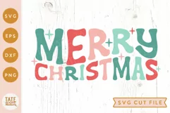 Merry Christmas Retro SVG cut file - Christmas shirt svg Product Image 1