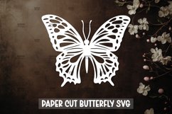 Butterfly Paper Cut SVG I Paper Cut Design Product Image 1