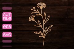 Bouquet of Flowers Laser Cut I Laser Cut SVG Product Image 1