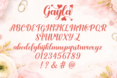 Gayla Romantic Script Font with Love Doodles Product Image 7