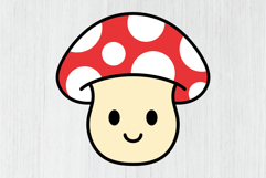 Happy Red Cap Mushroom Clip Art Set Product Image 5