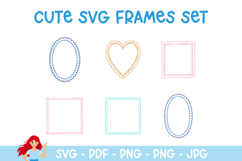 45 Crayon style SVG frames, Frames SVG Product Image 5
