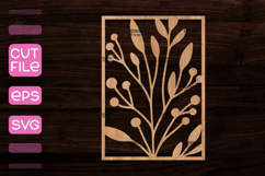 30 Frames with Flowers SVG,Wood cut frame template Product Image 7