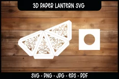 Autumn Lantern SVG I Autumn paper cut SVG I Luminaries SVG Product Image 3