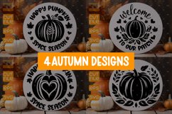 Autumn Door Sign SVG, Autumn cut file, Autumn T-Shirt design Product Image 1