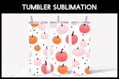Autumn Pumpkins Tumbler Design I Seamless Tumbler PNG Product Image 1