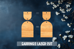 Summer Style Laser Cut Earrings SVG File Product Image 1