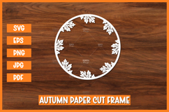 Autumn Wreath, Paper Cut Wreath, Autumn Paper cut Product Image 1
