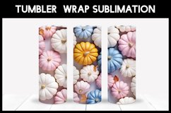 Pumpkins Tumbler Sublimation | 3D Tumbler Wrap Product Image 1