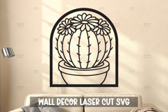 Modern Plant Wall Art SVG I Botanical Laser Cut Wall Art Product Image 1