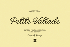 ED Petite Vallade - Font duo Product Image 1