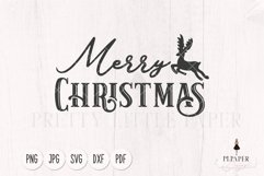 Merry christmas svg, winter svg, christmas pillow svg Product Image 1